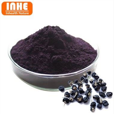 Čierny prášok z bobúľ Goji